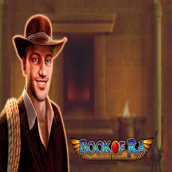 Book of Ra slot logo by Greentube at JaaBet Casino
